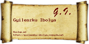 Gyileszku Ibolya névjegykártya
